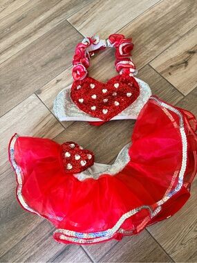 Glamour Costumes heart two piece set MC
